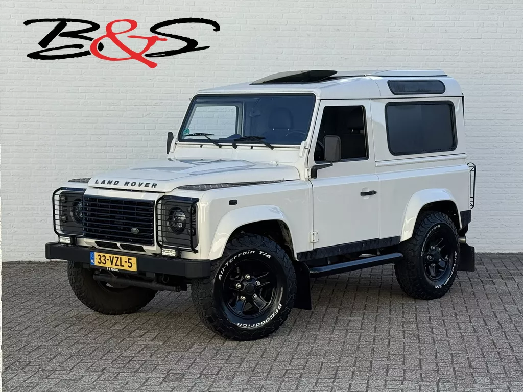 Land Rover Defender 2.4 TD HT 90" E Marge Grijs kenteken Led Trekhaak 3500kg Airco Schuifdak Topstaat!