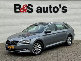 Skoda Superb Combi 1.8 TSI 180pk Business Automaat Adaptive cruise Climate control Leer/Alcantara Stoelverwarming Apple / Android